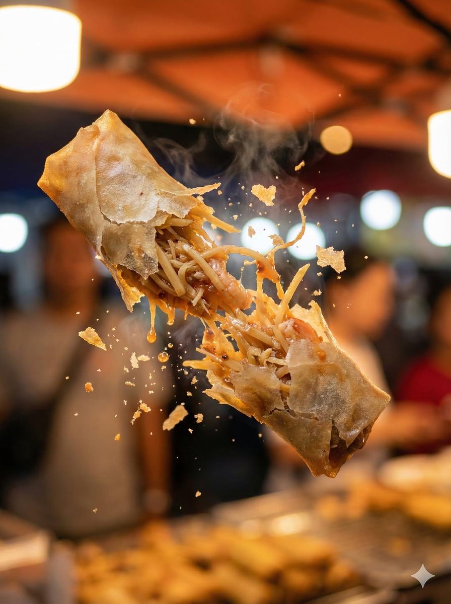 Macro Food Photography of Floating Street Food 4