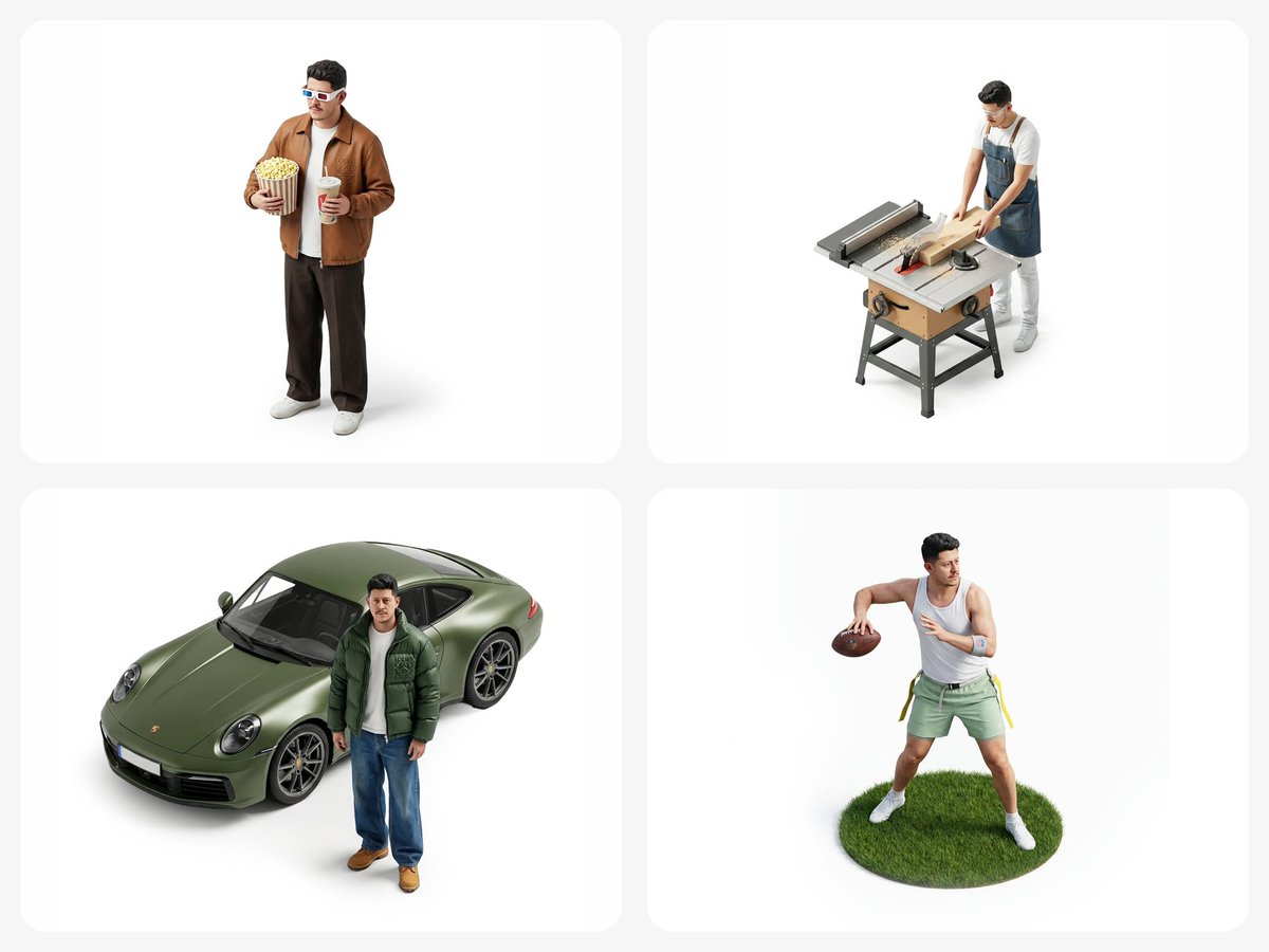Selfie to Miniature Isometric Figurine Prompt (Simplified) 4