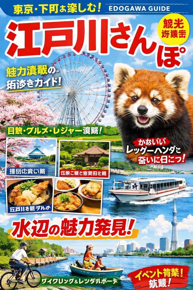 Generating a Magazine Cover for Edogawa Ward Tourism 2