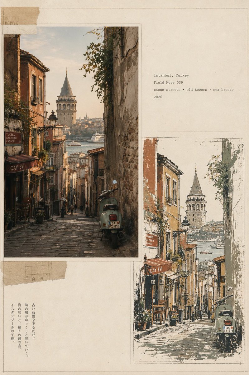 Infographic / Edu Visual - Vintage Travel Journal Editorial Collage