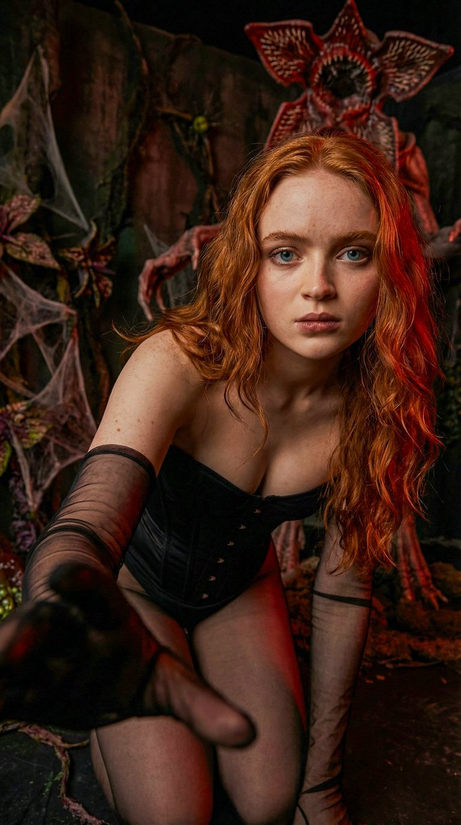 Sadie Sink in the Upside Down High-Fashion Editorial 2