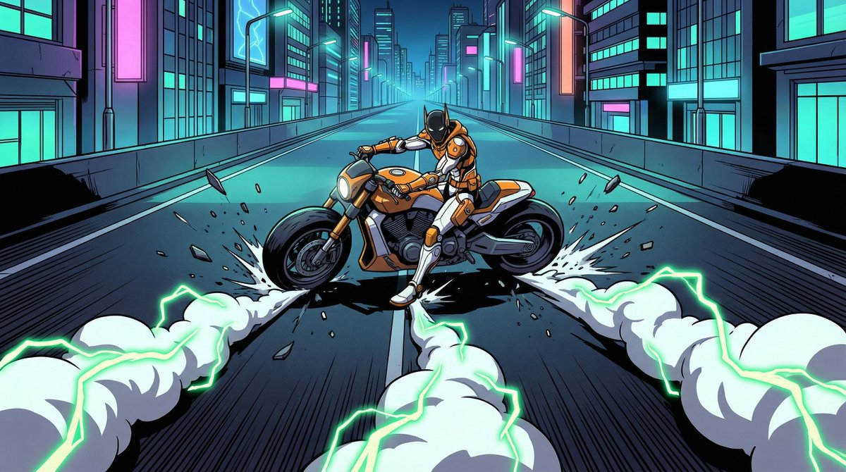 AKIRA 'Slide Brake Scene' Recreation Prompt 3