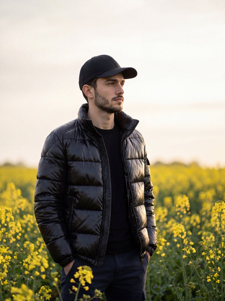Moody Cinematic Meadow Portrait 1