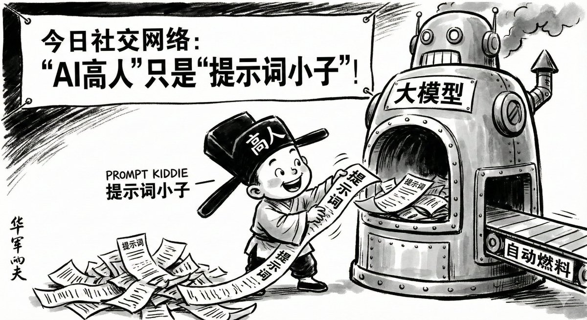 生成华君武风格的讽刺漫画 2