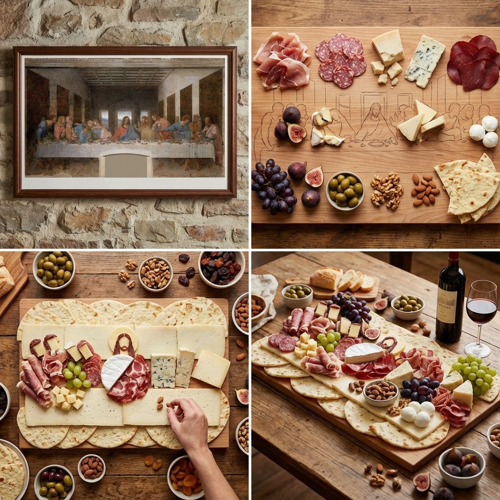 Food Art Prompt: Historical Scenes as Charcuterie Boards 1