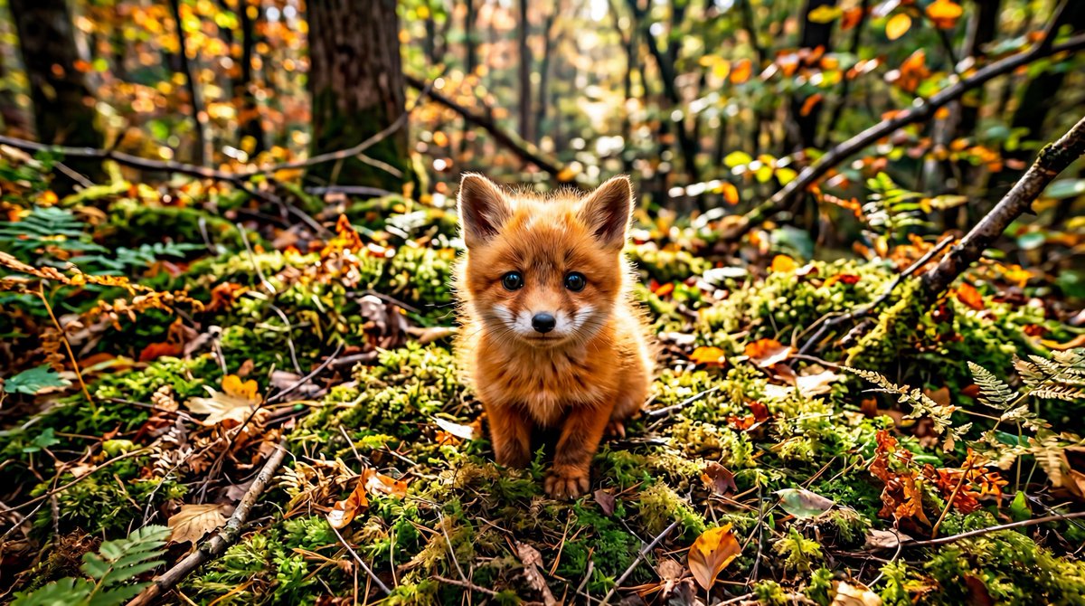 Adorable Baby Red Fox Kit Image Generation Prompt 2