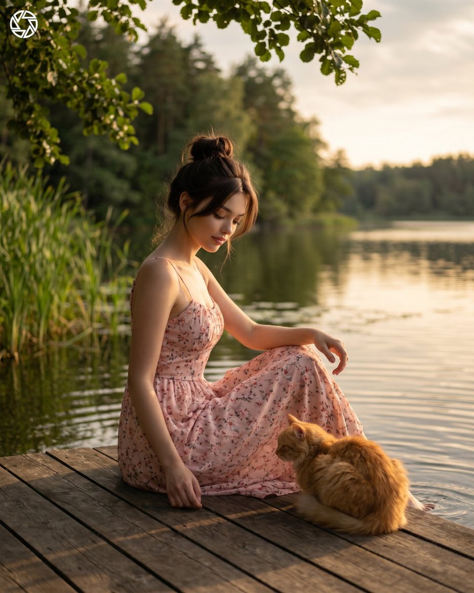 Cinematic Lakeside Identity Portrait 1