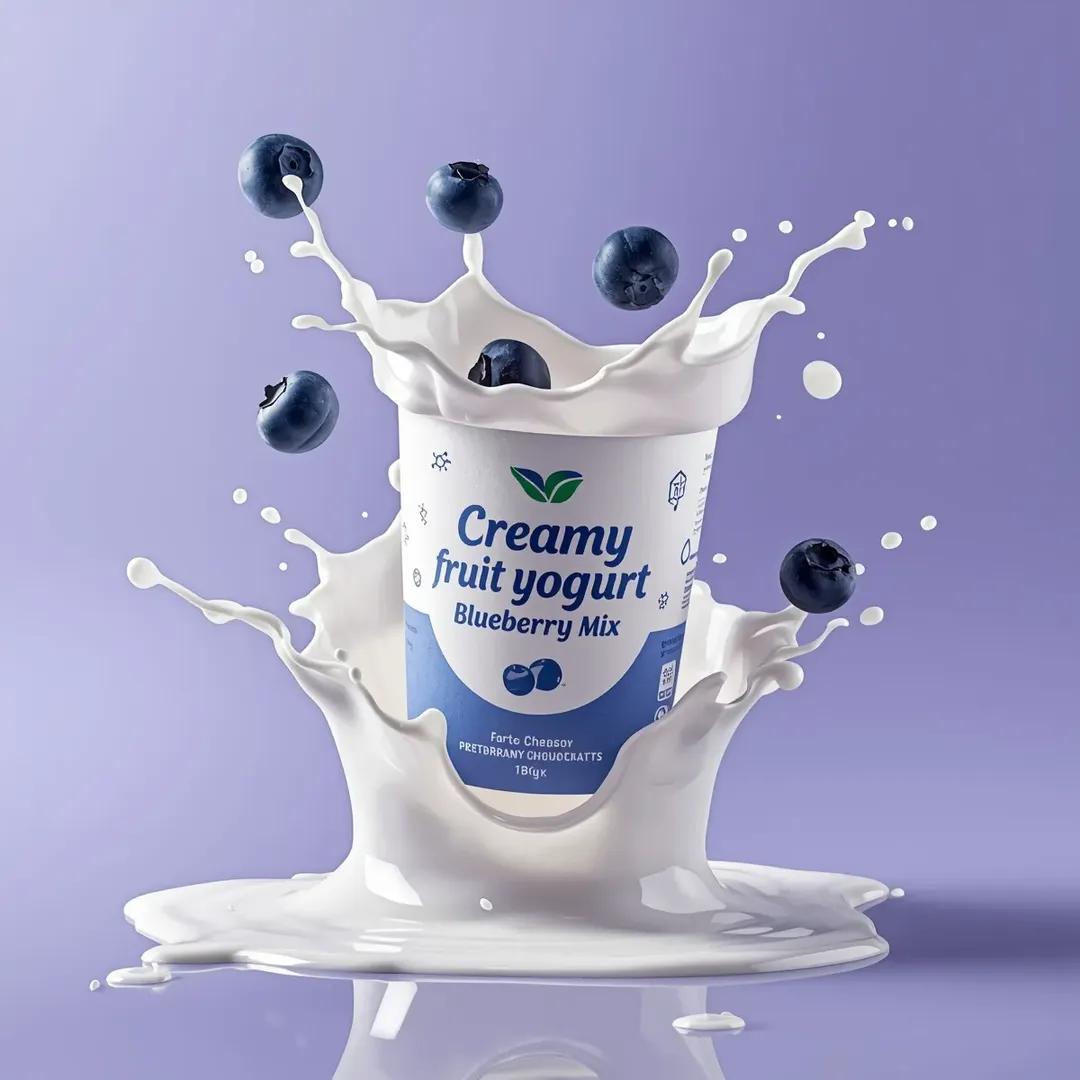 High-End Commercial Yogurt Product Photography Prompt 1