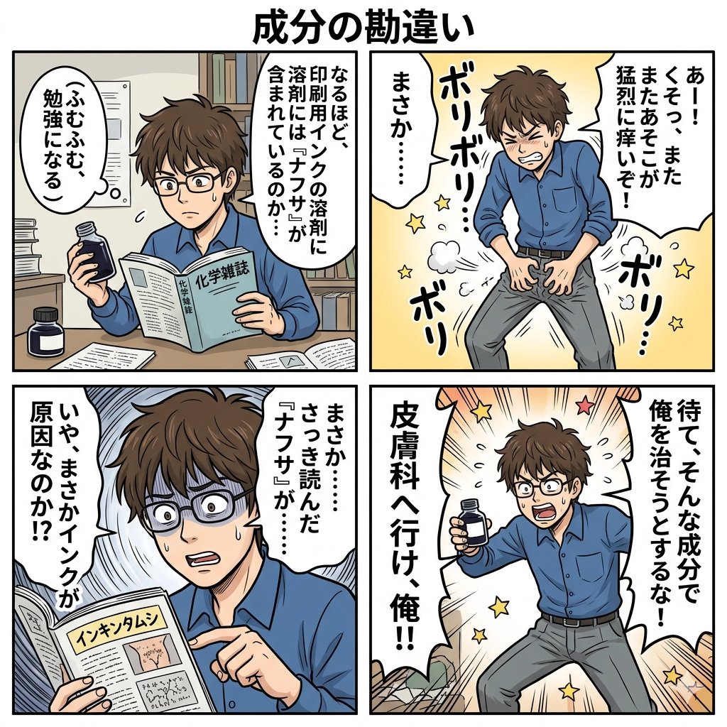 Component Differences Four-Panel Manga 1