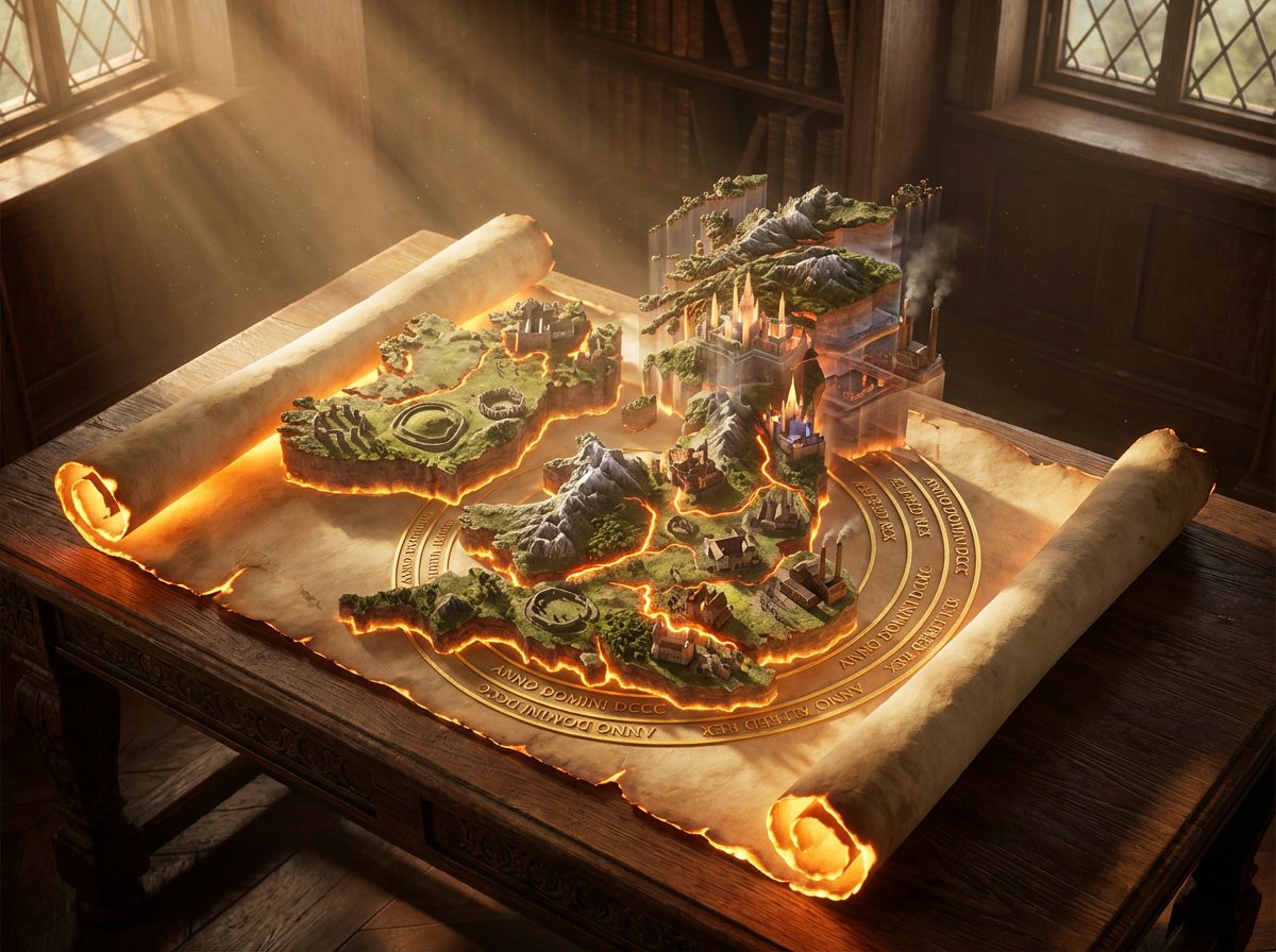 3D Isometric Atlas Scene in Firefly Style 2