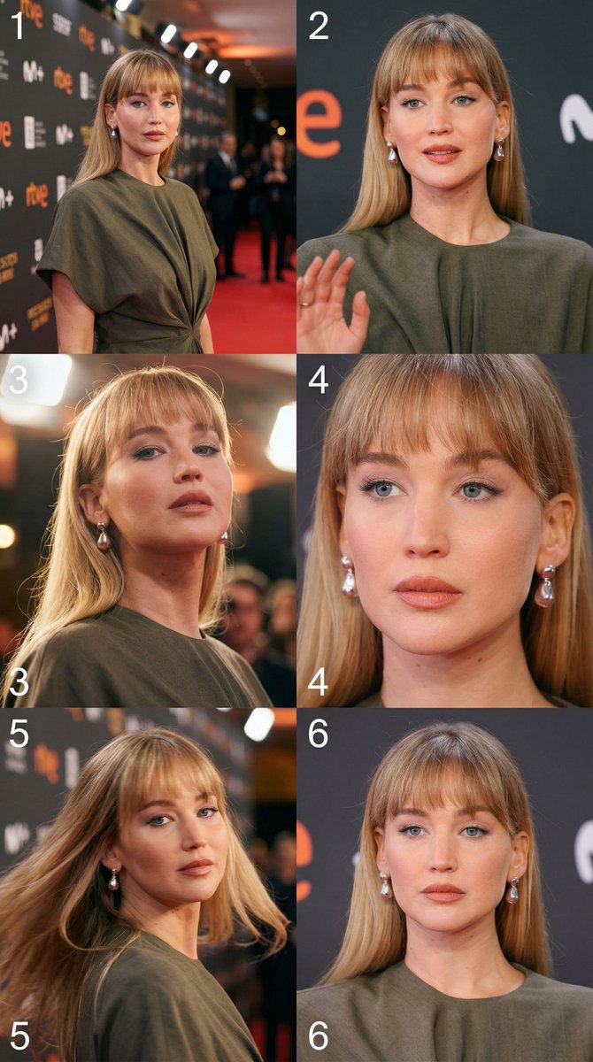 Cinematic 3x2 storyboard grid from a single image reference 1
