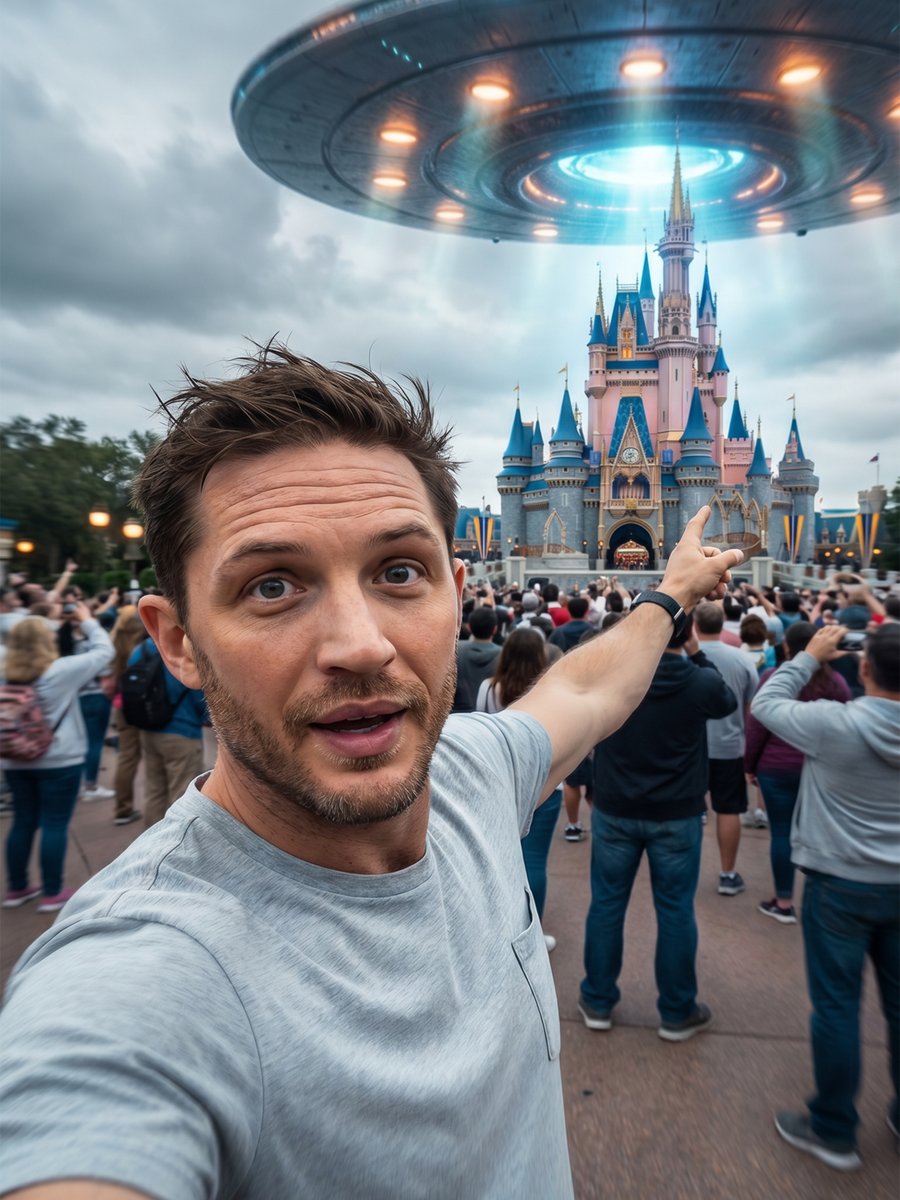 Sci-Fi UFO Invasion Selfie 1