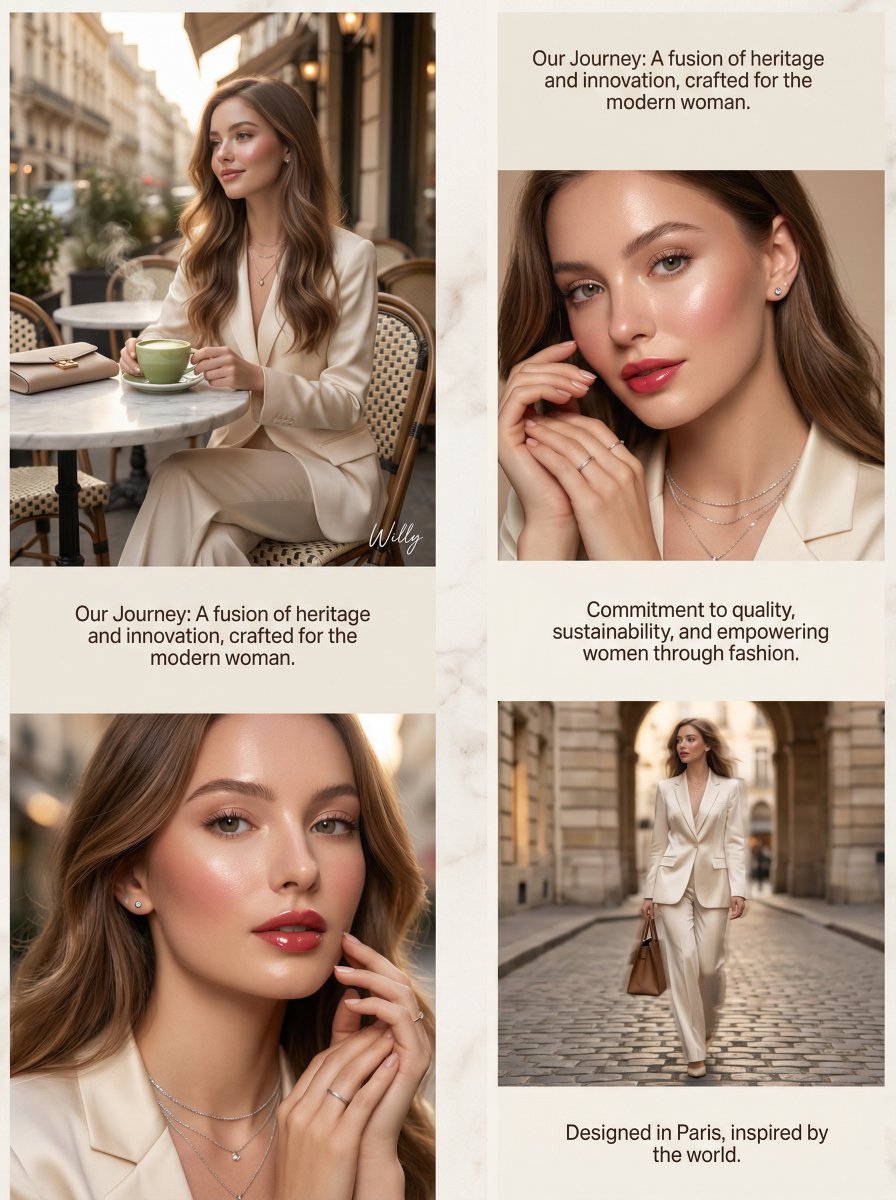 Luxury Brand About Page Storytelling Layout 2
