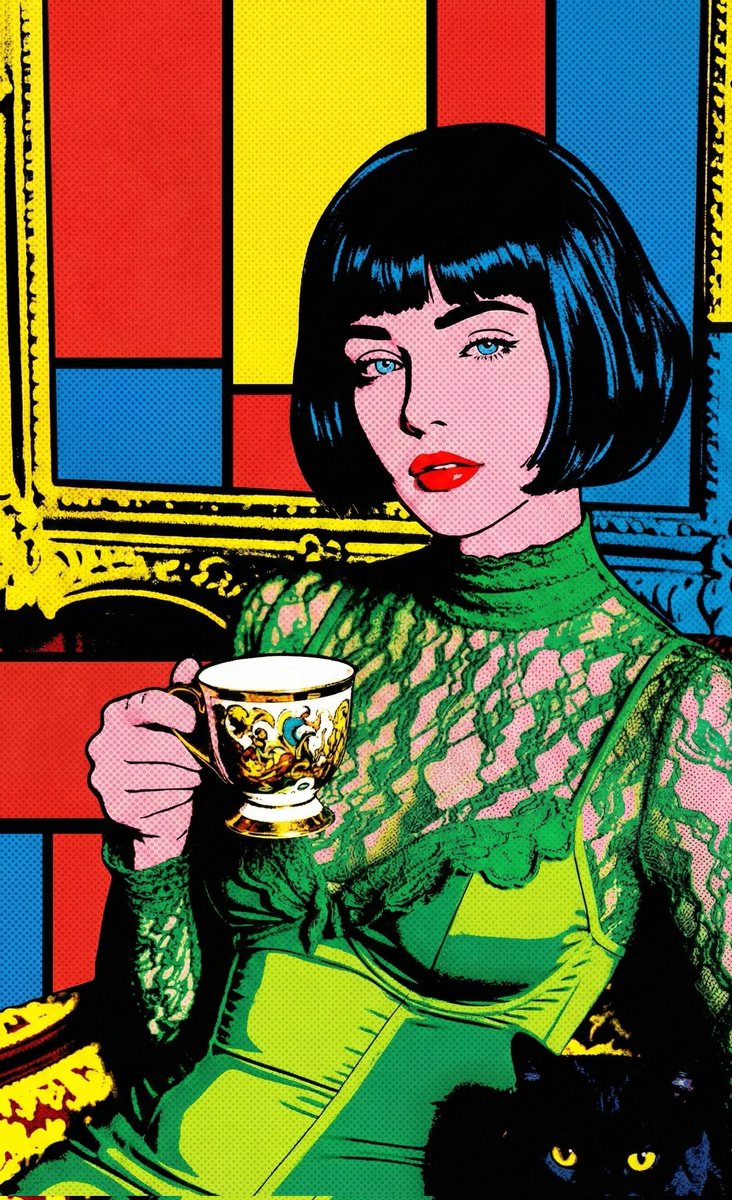 Pop Art Comic Book Illustration Prompt 1