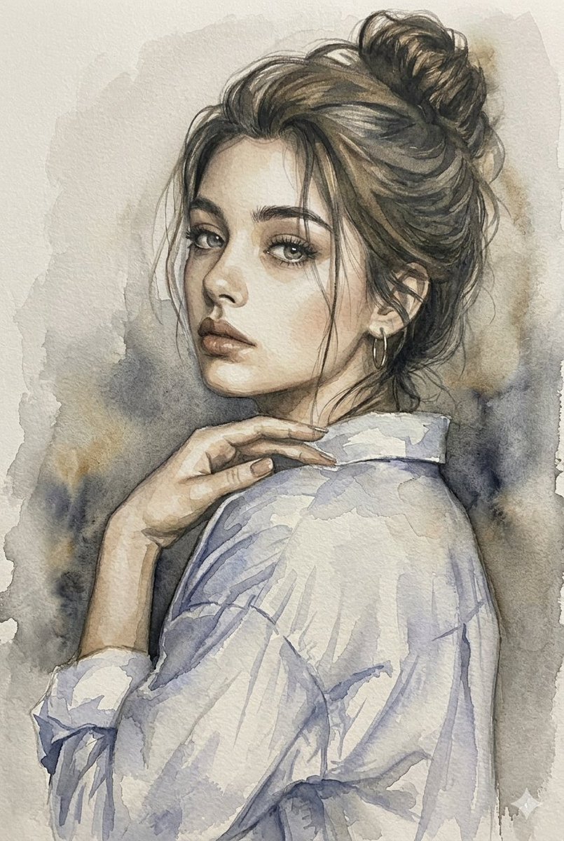 Multi-Medium Portrait Study 3