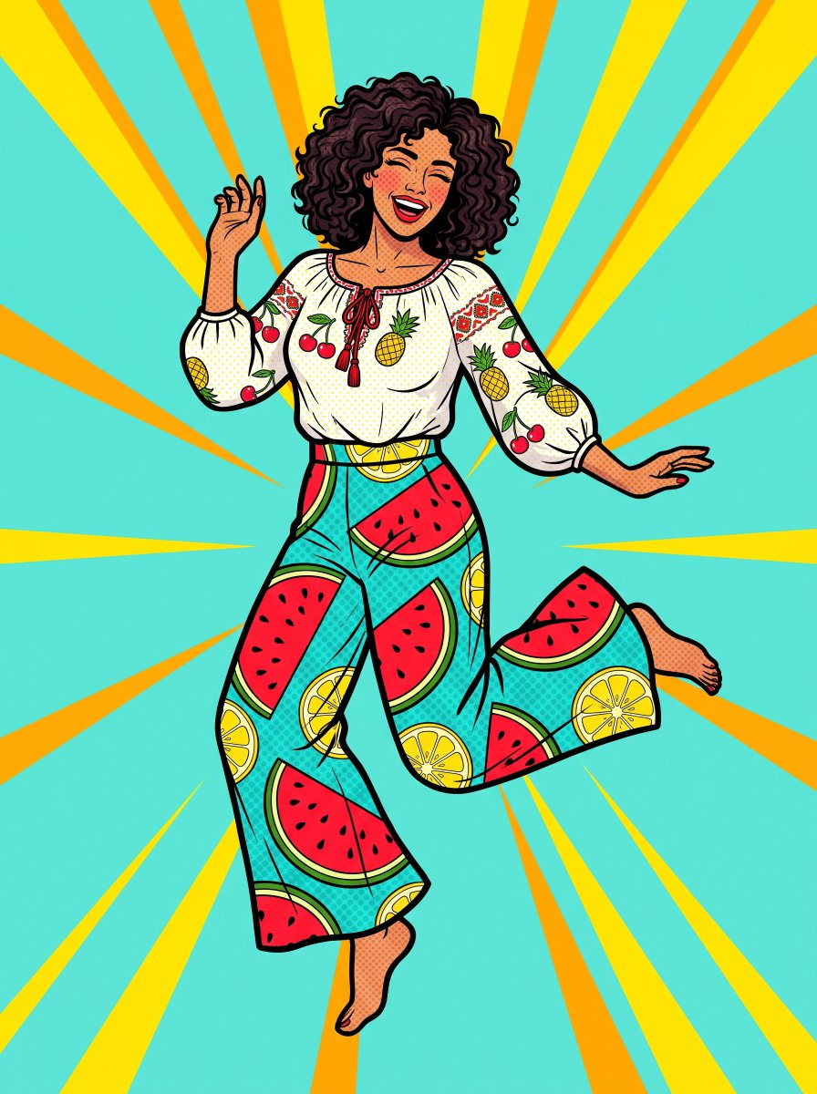 Pop Art Summer Fruit Fashion Illustration 2