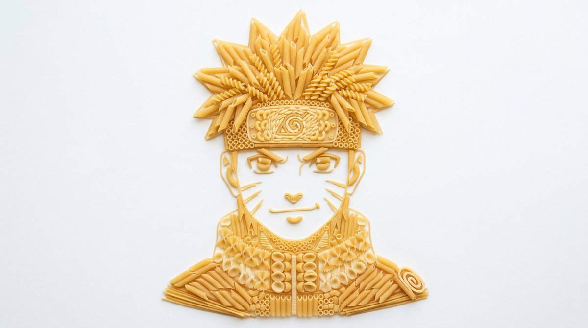 Pasta Art Bust Portrait 2