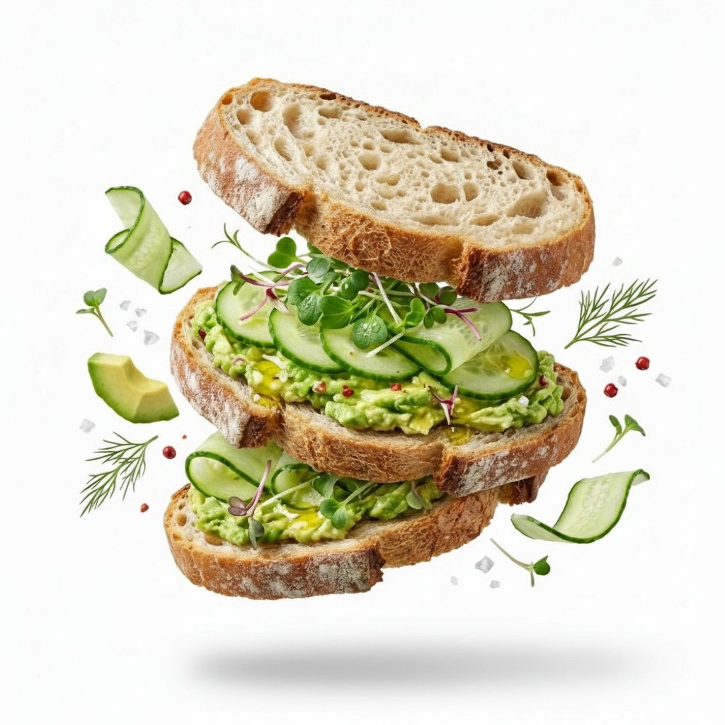 Minimalist Exploded View Commercial Food Photography 1