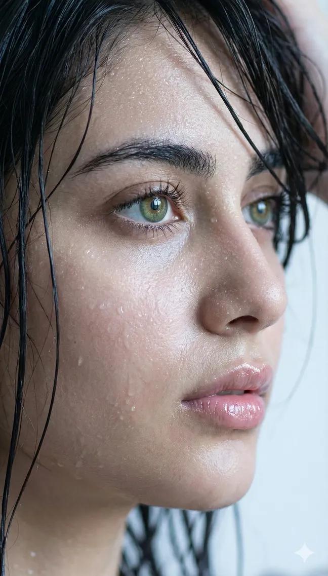 Extreme Wet Close-Up Portrait 1