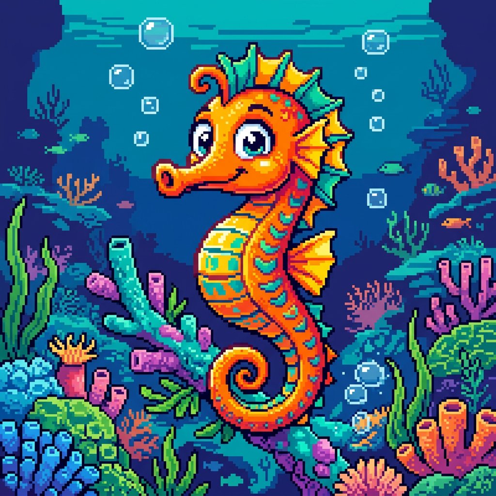 Pixelated Cartoon Animal Image 3