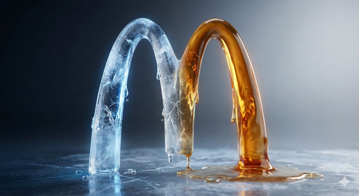 Ice and Liquid Hybrid Logo Design 2