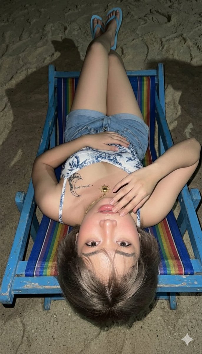 Upside-Down Flash Photo on Beach at Night (Duplicate) 1
