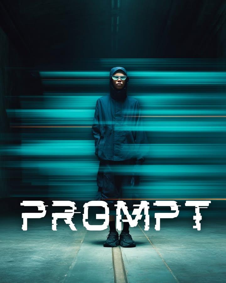 Cyberpunk motion blur fashion portrait prompt (Midjourney style) 2