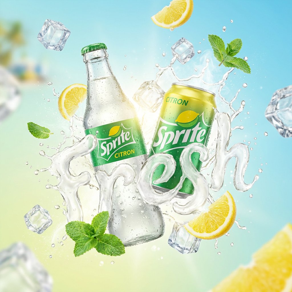 High-End Soda Advertising Visual 3