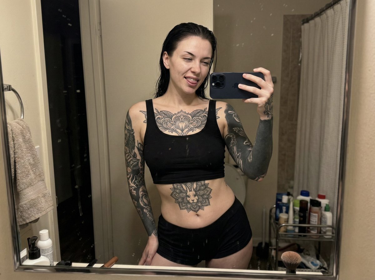 Raw iPhone Mirror Selfie Realism 2
