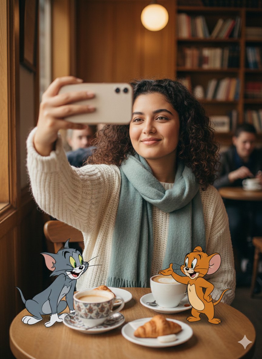 Photorealistic Selfie with Cartoon Crossover 1
