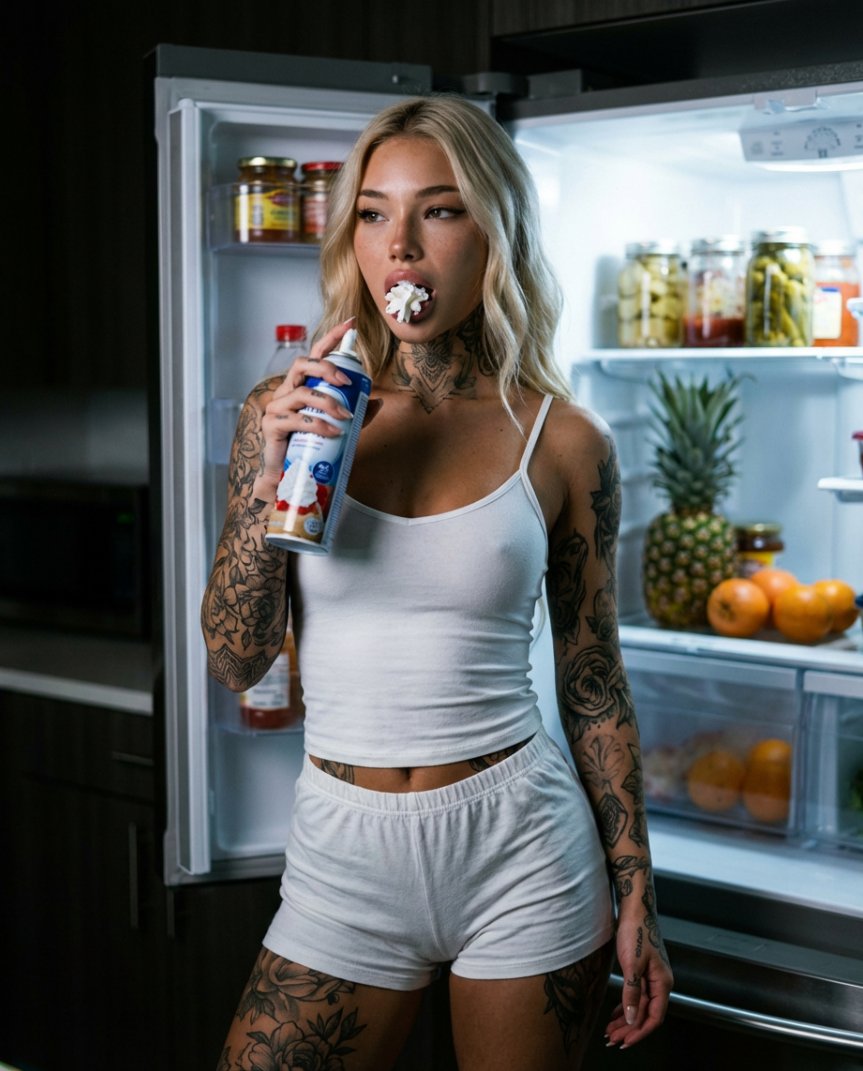 Photorealistic Whipped Cream Challenge Portrait Prompt 1