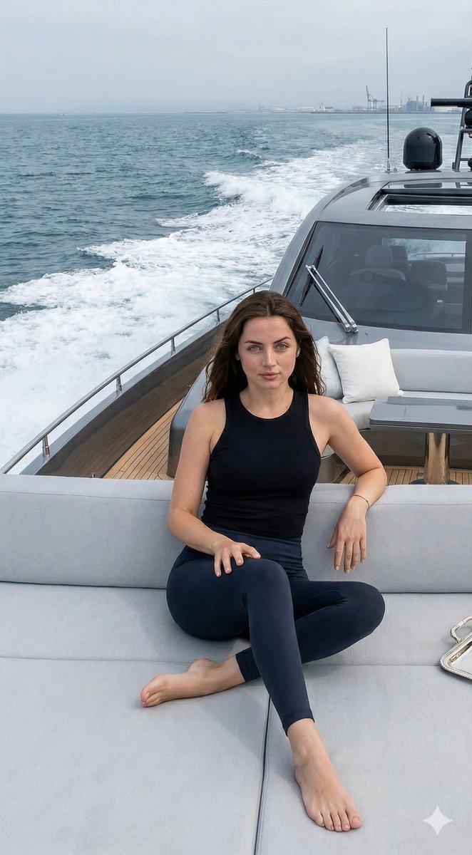 Ana de Armas on a Luxury Yacht 1